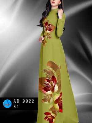 Vải Áo Dài Hoa In 3D AD 9922 24